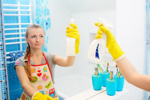 Professional deep cleaning team preparing a Knightsbridge property