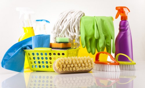 Professional carpet cleaner preparing a Knightsbridge living room carpet