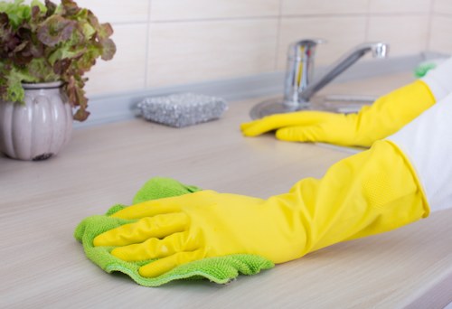 Detailed cleaning of reception and shared office areas in Knightsbridge