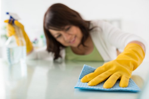 Local cleaning team preparing a property in Knightsbridge