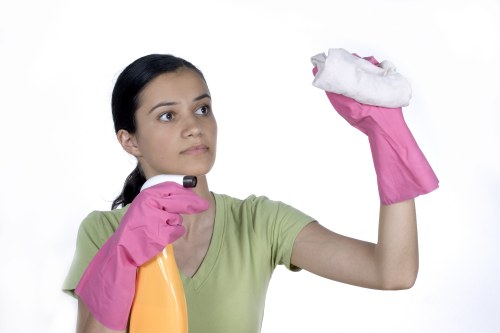 Detailed bathroom cleaning in a high-end Knightsbridge flat