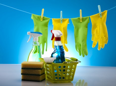 Sorted recyclable materials prepared for reuse and charity donation after a Knightsbridge cleaning project